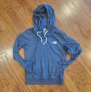 North Face hoodie, light weight t-shirt material